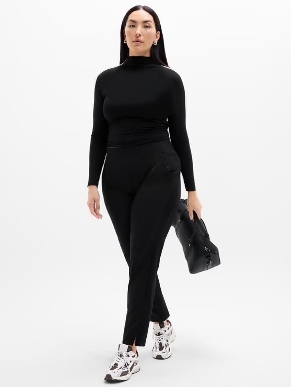 Athleta Brooklyn Mid Rise Ankle Pant Black